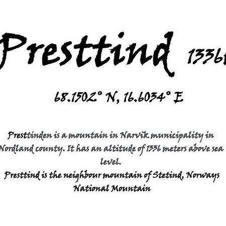 Presttind - Studio Apartment With Free Parking ナルヴィク エクステリア 写真